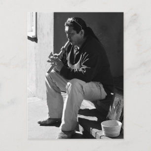 Santa Fe Flautist Postcard