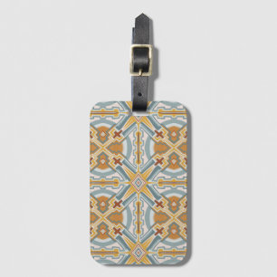 Santa Fe Geometric Tile Pattern Luggage Tag