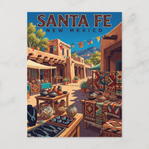 Santa Fe Indian Market New Mexico Postcard