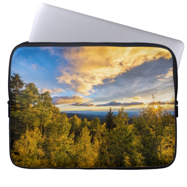 Santa Fe National Forest at Sunset in Autumn Laptop Sleeve (Front)