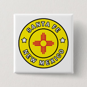 Santa Fe New Mexico 15 Cm Square Badge