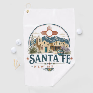 Santa Fe New Mexico Adobe Architecture Southwest Golf Towel