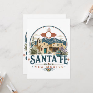 Santa Fe New Mexico Adobe Architecture Southwest Invitation