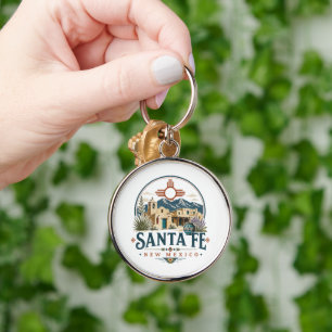 Santa Fe New Mexico Adobe Architecture Southwest Key Ring