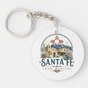 Santa Fe New Mexico Adobe Architecture Southwest Key Ring