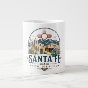 Santa Fe New Mexico Adobe Architecture Southwest Large Coffee Mug