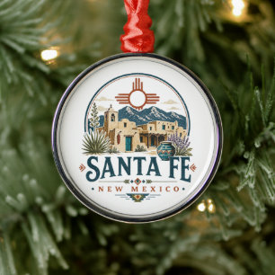 Santa Fe New Mexico Adobe Architecture Southwest Metal Tree Decoration