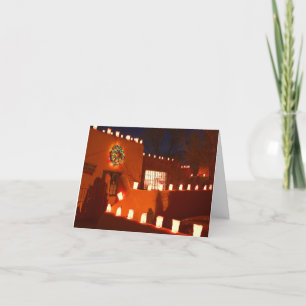 Santa Fe New Mexico Christmas  Holiday Card