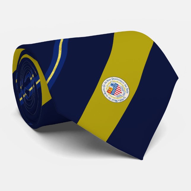 Santa Fe (New Mexico) city flag Neck Tie (Rolled)