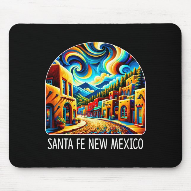 Santa Fe New Mexico - Expressionism Art -  Mouse Mat (Front)