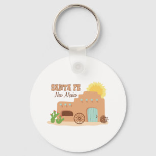 Santa Fe New Mexico Key Ring