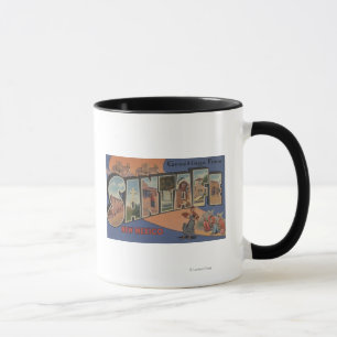 Santa Fe, New Mexico - Large Letter Scenes Mug
