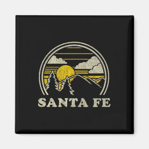 Santa Fe New Mexico Nm T Shirt Vintage Hiking Moun Magnet