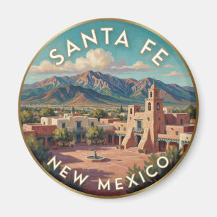Santa Fe New Mexico Plaza Travel 🌵 Magnet