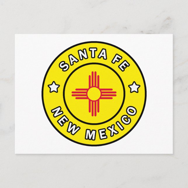 Santa Fe New Mexico Postcard (Front)