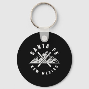 Santa Fe New Mexico Skiing Snowboarding Hiking Mou Key Ring
