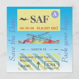 SANTA FE, NEW MEXICO SKYLINE WB1 - SAVE THE DATE