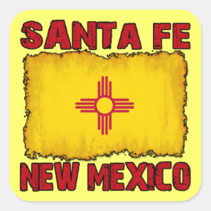 Santa Fe, New Mexico Square Sticker