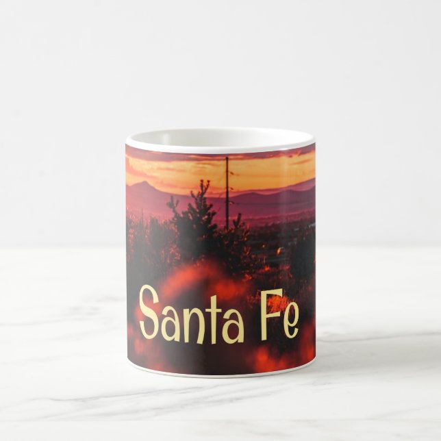 Santa Fe New Mexico Sun Set Coffee Mug (Center)