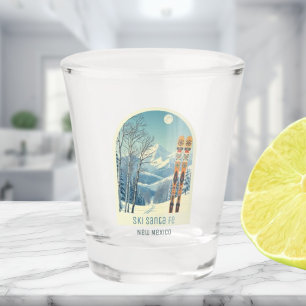 Santa Fe New Mexico vacation après ski shot glass