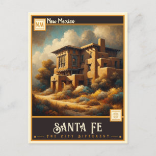 Santa Fe, New Mexico   Vintage Postcard