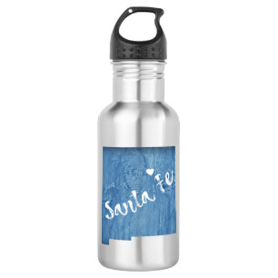 Santa Fe New Mexico Wood Grain 532 Ml Water Bottle