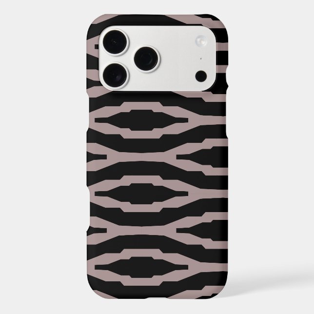 Santa Fe Pink & Black Geometric Modern Pattern (Back)