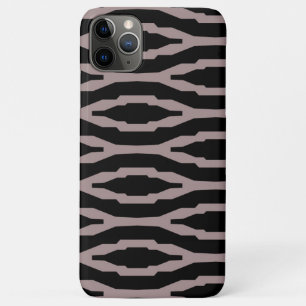 Santa Fe Pink & Black Geometric Modern Pattern iPhone 11 Pro Max Case