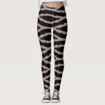 Santa Fe Pink & Black Geometric Modern Pattern Leggings<br><div class="desc">Leggings.</div>