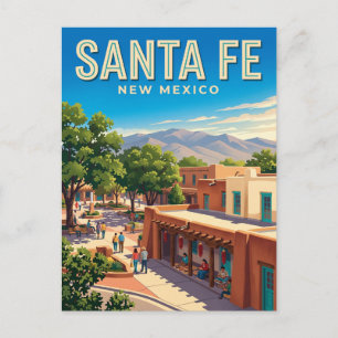 Santa Fe Plaza New Mexico Postcard