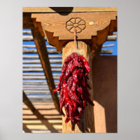 Santa Fe Red Chilli Ristra Corbal New Mexico
