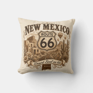 Santa Fe Route 66 Americana Accent Cushion