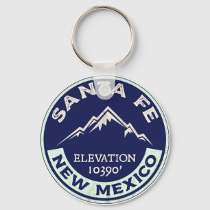 Santa Fe Ski New Mexico Skiing Basin Key Ring