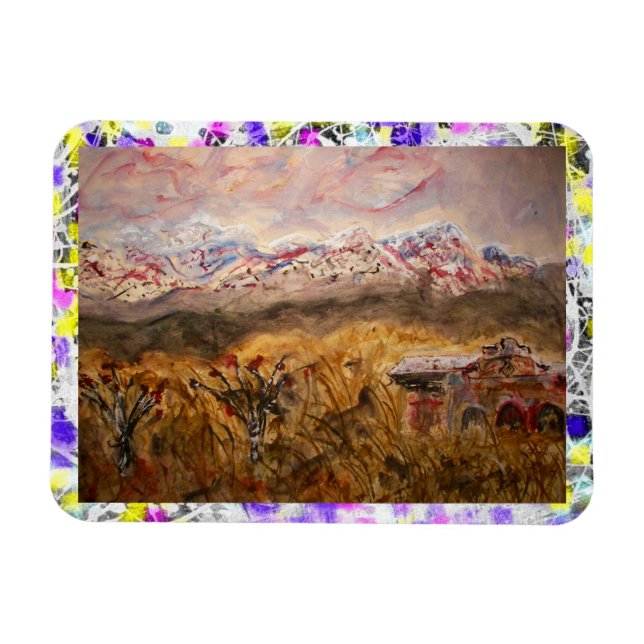 santa fe snow drip magnet (Horizontal)