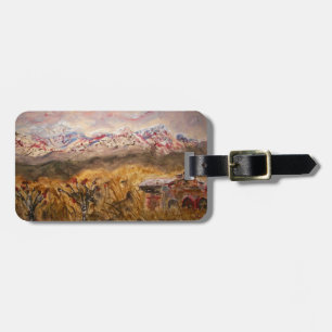 Santa Fe Snow Luggage Tag