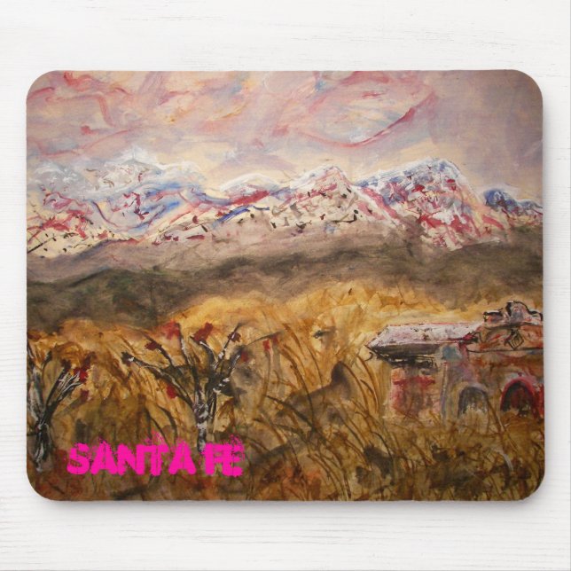 santa fe snow mouse mat (Front)
