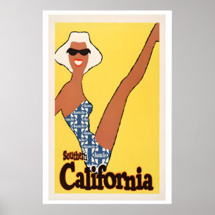 Santa Fe Southern California United States Vintage Poster