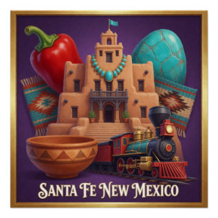 Santa Fe Southwestern Heritage Poster