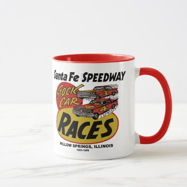 Santa Fe Speedway, Willow Springs, IL 1953-1995 Mug (Right)