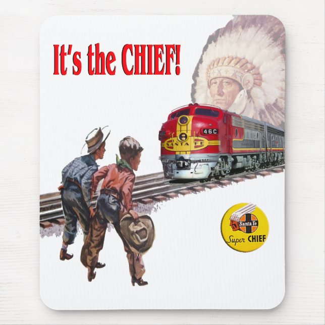 Santa Fe Super Chief Train Mousepad (Front)