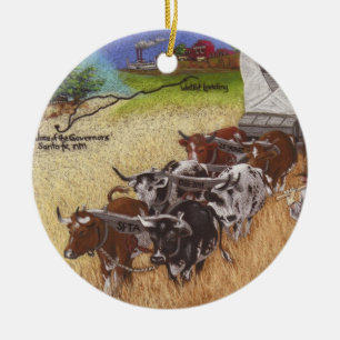 Santa Fe Trail Ceramic Tree Decoration