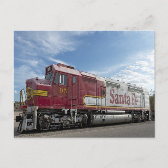Santa Fe Train Postcard (Front)