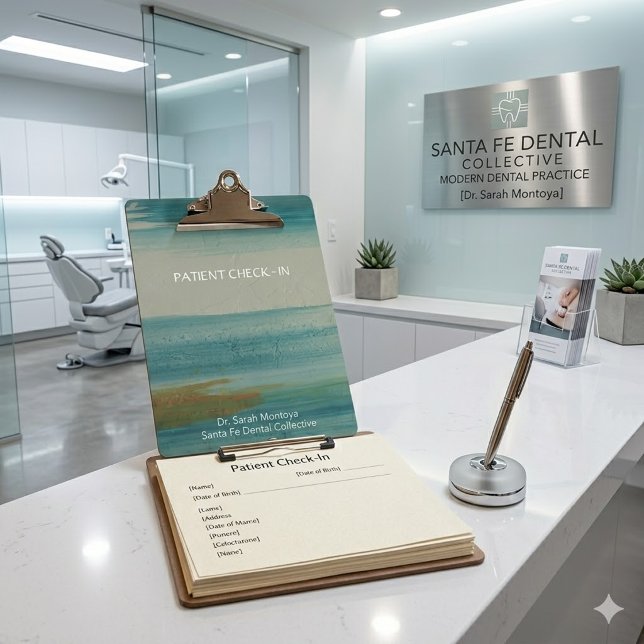 Santa Fe Turquoise Dental Office Clipboard (Creator Uploaded)