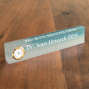 Santa Fe Turquoise Dental Office Nameplate