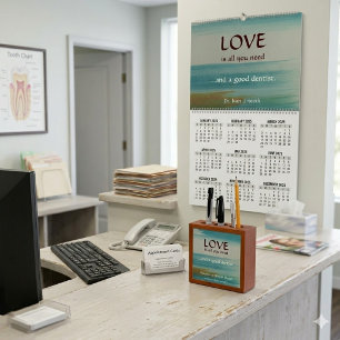 Santa Fe Turquoise Dental Office Wall Calender Calendar