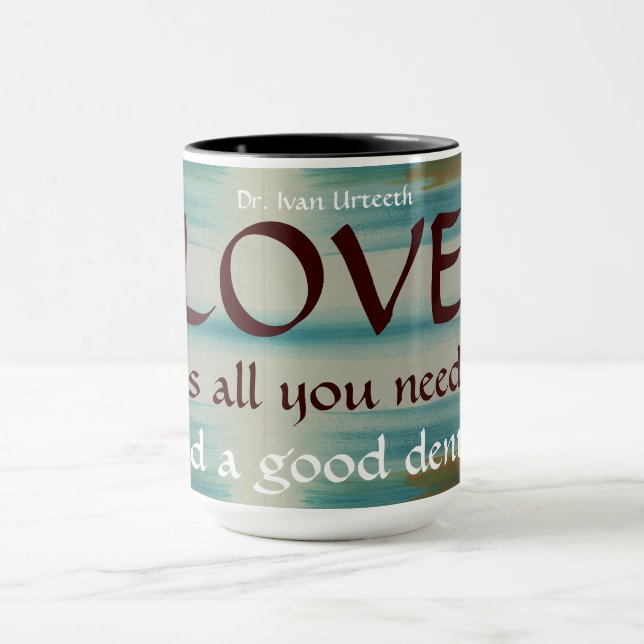 Santa Fe Turquoise Dental Staff Coffee Mug (Center)