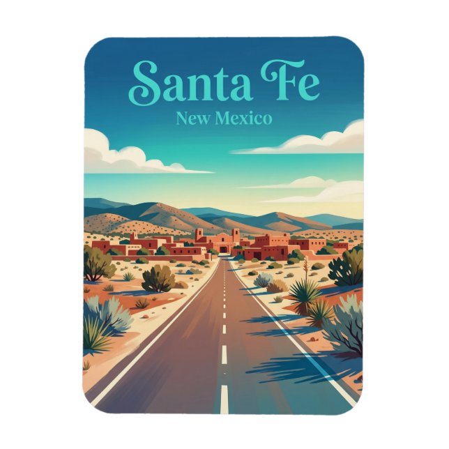 Santa Fe USA Magnet (Vertical)