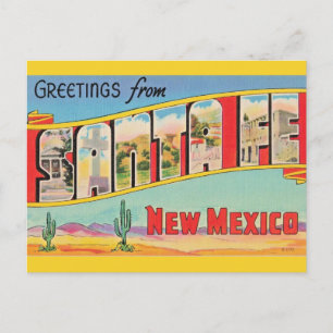 Santa Fe Vintage Greeting Postcard