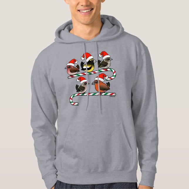 Santa Finches Hoodie (Front)