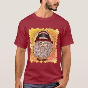 Santa Firefighter  T-Shirt
